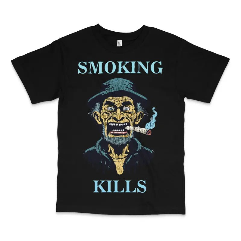 Smoking Kills Custom Printed T-Shirt Hoodie, Sweatshirt | GrindPrints.com