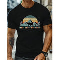 Smoky Mountain Graphic Men's T-Shirt - Premium Cotton, Comfort Fit for Casual Attire & Outdoor Activities, Smoky...