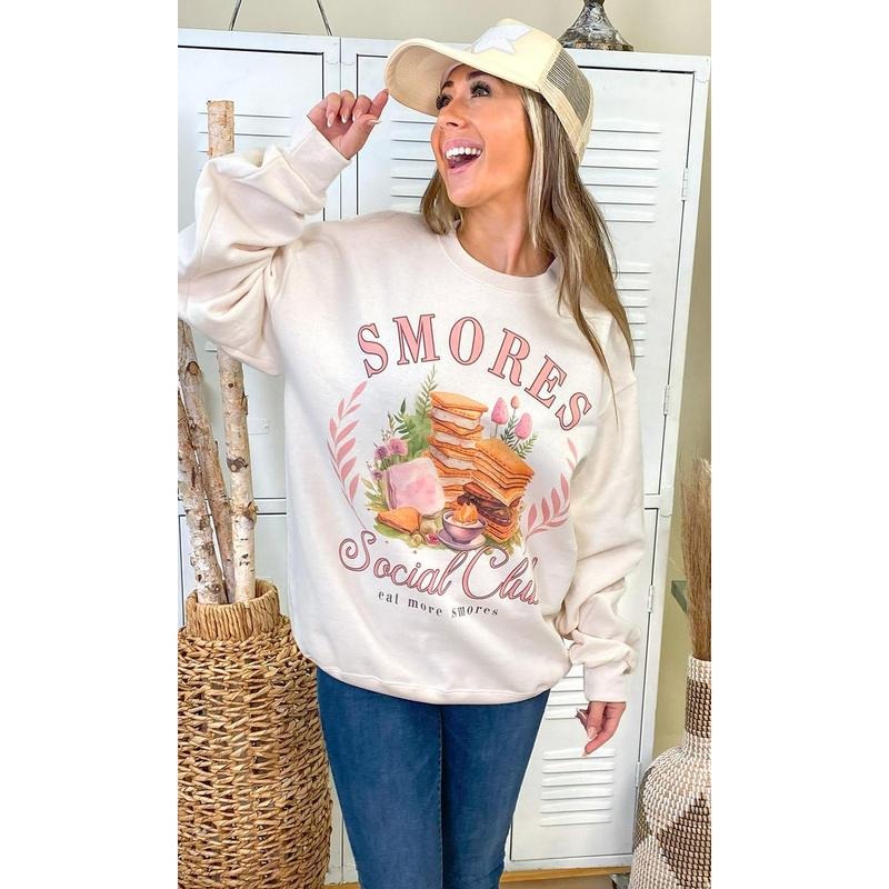 Smores Social Club Graphic Sweatshirt T-Shirts, Hoodie | GrindPrints.com