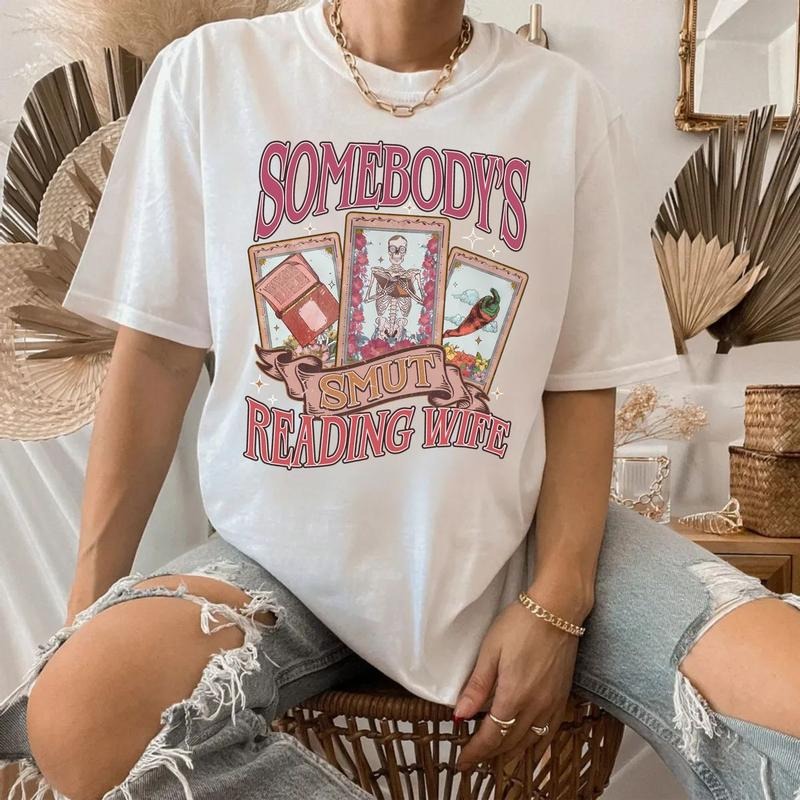 Smutty Book Club Shirt, Somebodys Smut Reading Wife, Dark Romance Book Club Shirt, Spicy Shirt, Book Lover Gift For Fan,...