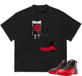 Sneaker Addict Jr 12 Flu Game T-Shirt Machine Washable Modern Style HipHop Graphic Hoodie, Sweatshirt | GrindPrints.com