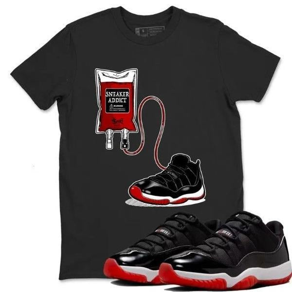 Sneaker Therapy Unisex Graphic T-Shirts To Match Sneakers 11s Low Bred Hoodie, Sweatshirt | GrindPrints.com