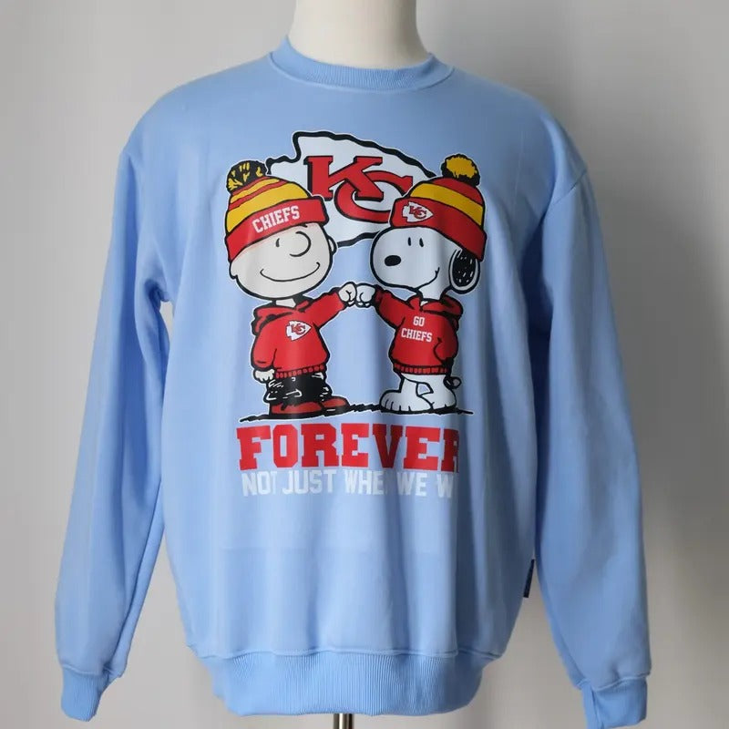 Snoppy Forever Not Just When We Win Crenbeck Sweatshirt Menswear Hoodie T-Shirts | GrindPrints.com