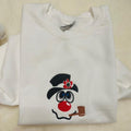 Snowman Embroidered Crewneck Sweatshirt T-Shirts, Hoodie | GrindPrints.com