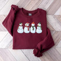 Snowman Sweatshirt, Christmas Farm Sweatshirt, Snowman Tee, Snowman xmas sweater Hoodie | GrindPrints.com