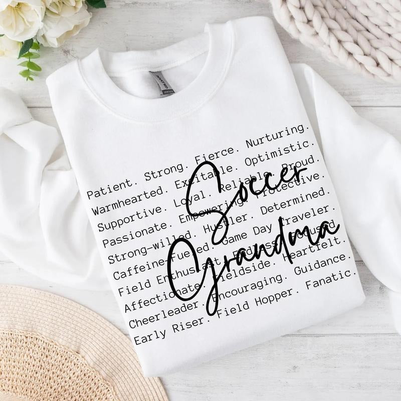 Soccer Grandma DTF Transfers - THIS IS NOT A SHIRT Hoodie, Sweatshirt | GrindPrints.com
