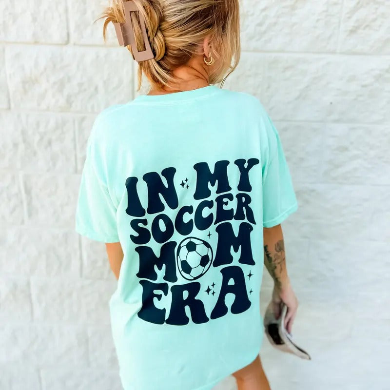 Soccer Mom Era Graphic Tee Hoodie, Sweatshirt | GrindPrints.com