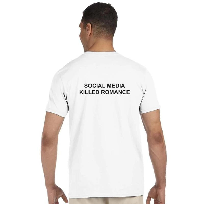 Social Media Klled Romance | Classic Unisex Crew Neck T-Shirt |GGildan Hoodie, Sweatshirt | GrindPrints.com
