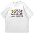 Socialist Radicalized by Basic Decency T-Shirt Retro Graphic Tee Retro Graphic Hoodie, Sweatshirt | GrindPrints.com