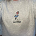 Socially Awkward Embroidered Crewneck Sweatshirt Comfort T-Shirts, Hoodie | GrindPrints.com