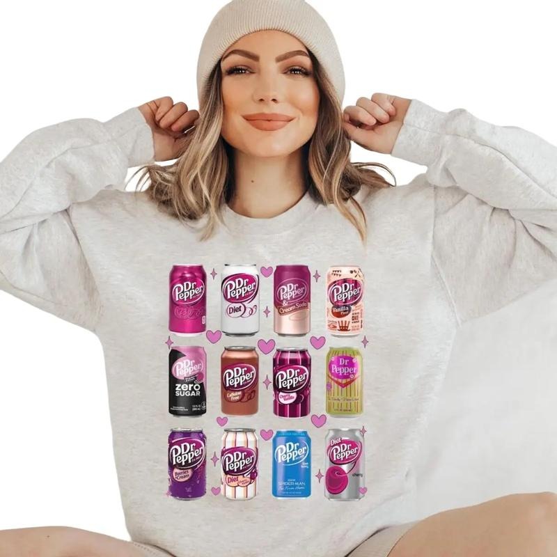 Soda Shirt, Funny Shirt, Dr Perper Soda Loves Shirts, Trendy Soda Pink Shirt Hoodie, Sweatshirt | GrindPrints.com