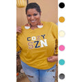 Soft Chenille Cozy SZN Graphic Boyfriend Long Sleeve T-Shirt Hoodie, Sweatshirt | GrindPrints.com
