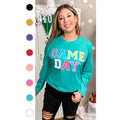 Soft Chenille Game Day Boyfriend Long Sleeve T-Shirts, Hoodie, Sweatshirt | GrindPrints.com