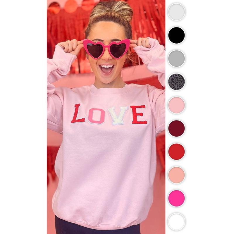Soft Chenille Love Sweatshirt T-Shirts, Hoodie | GrindPrints.com