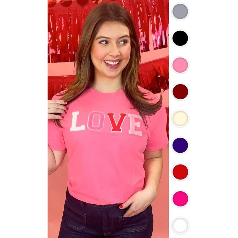 Soft Chenille Love T-Shirt Hoodie, Sweatshirt | GrindPrints.com