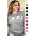Soft Chenille Lucky Adult Sweatshirt T-Shirts, Hoodie | GrindPrints.com