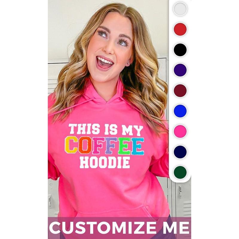 Soft Chenille This is My Custom Graphic Hoodie T-Shirts, Sweatshirt | GrindPrints.com