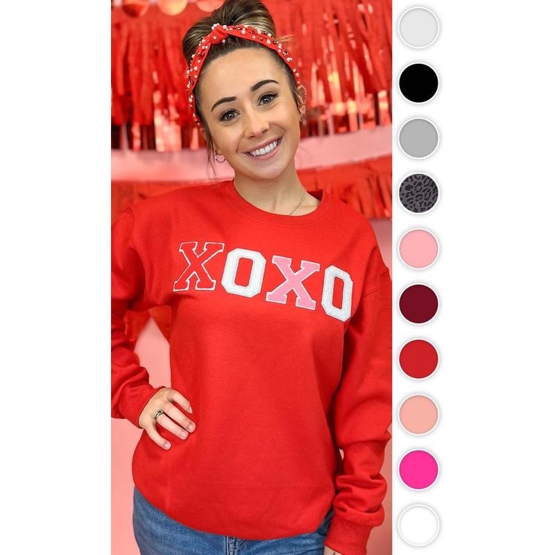 Soft Chenille XOXO Sweatshirt T-Shirts, Hoodie | GrindPrints.com