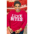 Soft Ideal Chenille Love Bites Boyfriend Long Sleeve Cotton Polyester T-Shirts, Hoodie, Sweatshirt | GrindPrints.com