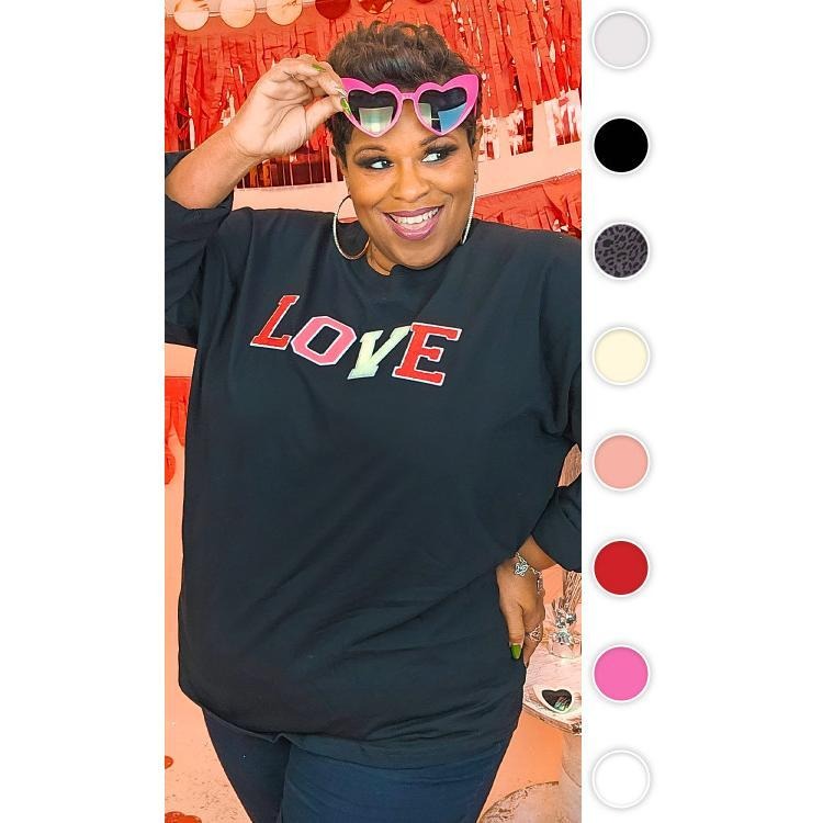 Soft Ideal Chenille Love Boyfriend Long Sleeve T-Shirts, Hoodie, Sweatshirt | GrindPrints.com