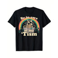 Soft Touch, Be In Awe of My 'Tism" Autistic Raccoon Graphic Tee