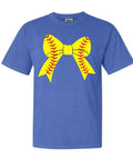 Softball Bow Shirt, Grunge Bow Shirt, Softball Mom Shirt, Coquette Aesthetic Shirt, Softball Player Shirt, Unisex...