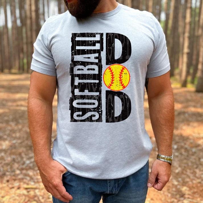 Softball Dad DTF Transfers - THIS IS NOT A SHIRT Hoodie, Sweatshirt | GrindPrints.com