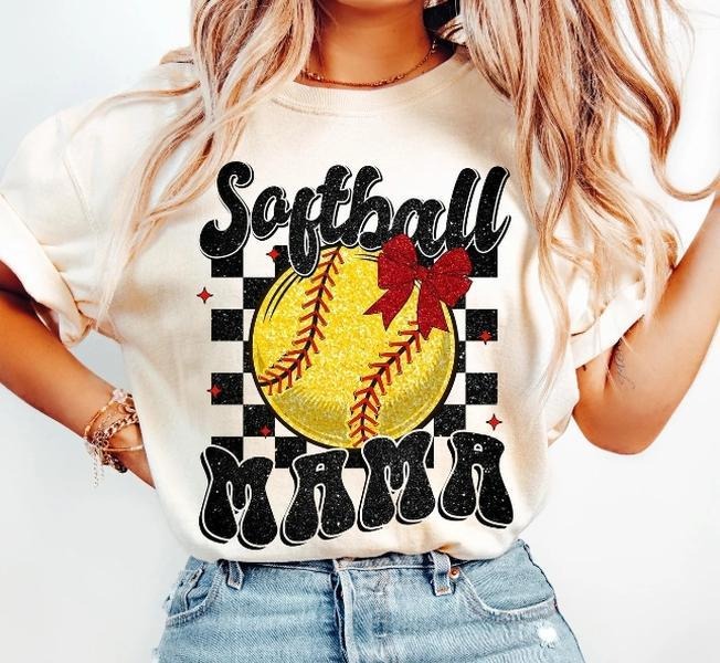Softball Mama DTF Transfers - THIS IS NOT A SHIRT Hoodie, Sweatshirt | GrindPrints.com