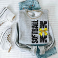 Softball Mom Bow DTF Transfers - THIS IS NOT A SHIRT Hoodie, Sweatshirt | GrindPrints.com