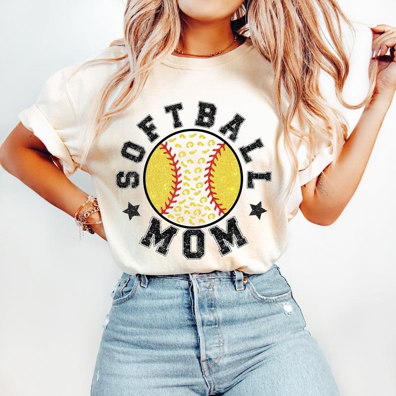 Softball Mom T-Shirt, Softball T-Shirt, Sports T-Shirt, Softball Mama T-Shirt Hoodie, Sweatshirt | GrindPrints.com