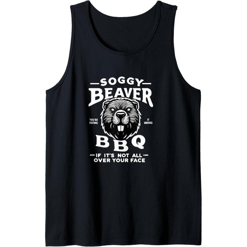 Soggy Beaver BBQ If It's Not All Over Your Face Tank Top T-Shirts, Hoodie, Sweatshirt | GrindPrints.com