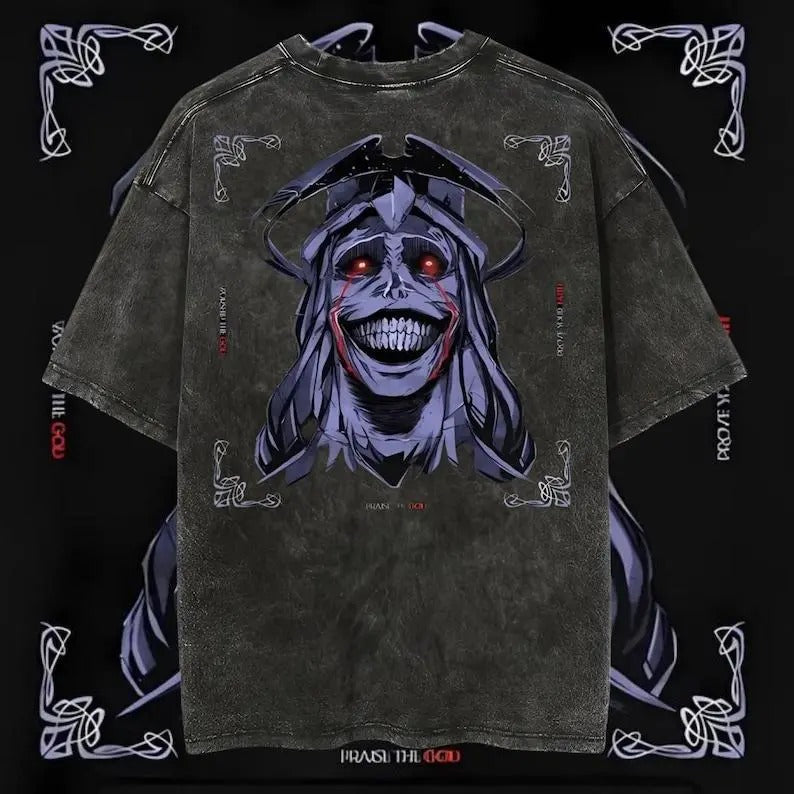 Solo Leveling Anime Heavy Dyenomite Mineral Wash Inspired Manga Anime Anime Inspired Gym Cotton Menswear T-Shirts, Hoodie, Sweatshirt