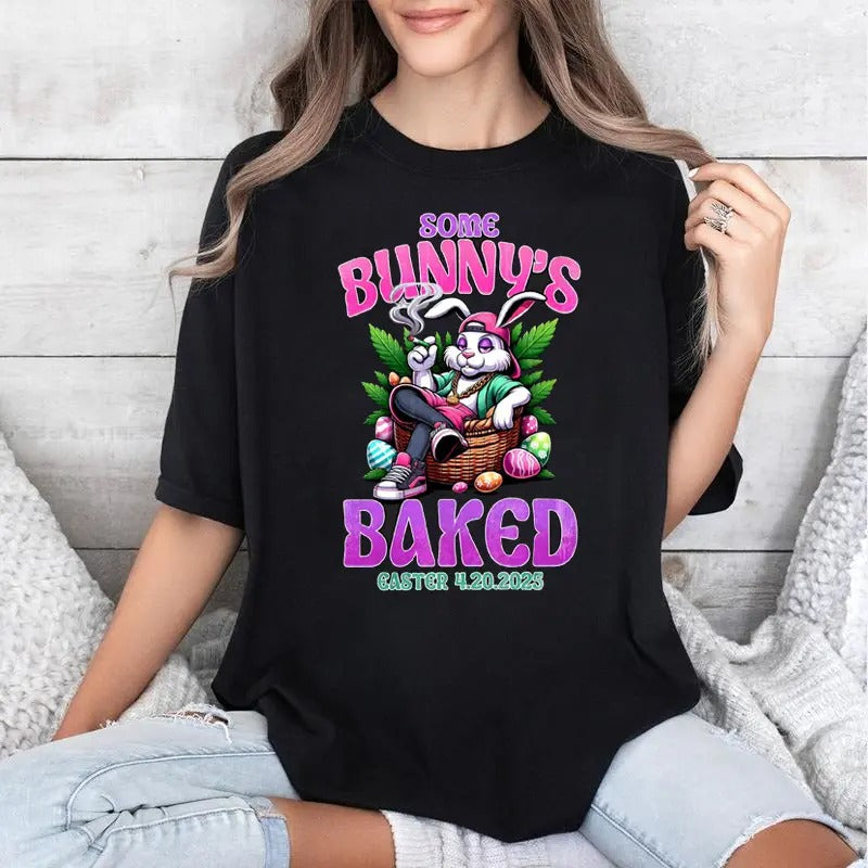 Some Bunny Happy 420 Easter Funny Smoking Easter Bunny T-Shirts, Hoodie, Sweatshirt