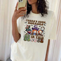 Some Horror in this house Shirt, Hallowen Shirt,  Cute Fall Shirt, Spooky Season Hoodie, Sweatshirt | GrindPrints.com
