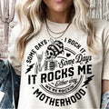 Some days I rock it some days it rocks me svg T-Shirt DRG, Motherhood svg Shirt, Rocking motherhood svg Shirt DRG, Funny...