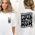 Somebody's Loud Mouth Mama Shirt Skeleton Hand Mom Life Shirt Sports Mama Shirt Game Day Shirt Mama Front Back Shirtfunny...