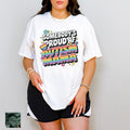 Somebody's Proud AF Autism Mama White 100% Ring spun Cotton T-Shirt Unisex Fit Hoodie, Sweatshirt | GrindPrints.com