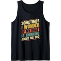 Sometimes I Wonder If My Boat Thinking About Me Too Funny Tank Top made in USA T-Shirts, Hoodie, Sweatshirt | GrindPrints.com