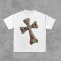 Sopula Diamond Cross Graphic Print Cotton T-Shirt Hoodie, Sweatshirt | GrindPrints.com