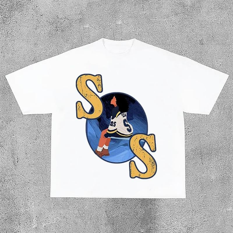 Sopula Fashion SZA Graphics Print Street Cropped T-Shirts Hoodie, Sweatshirt | GrindPrints.com