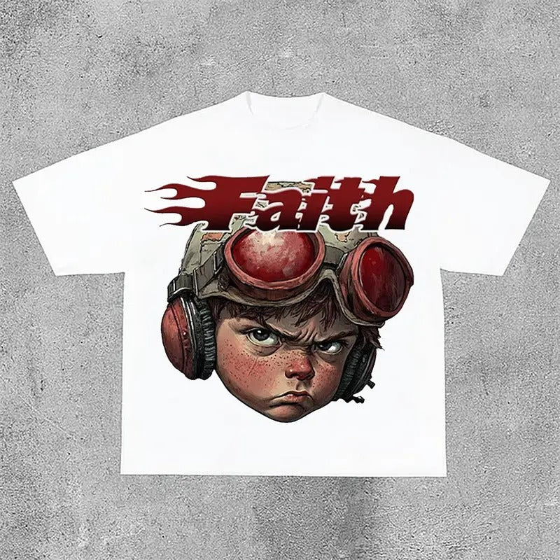 Sopula Flame Boy Faith Graphic Print Cropped T-Shirts Hoodie, Sweatshirt | GrindPrints.com
