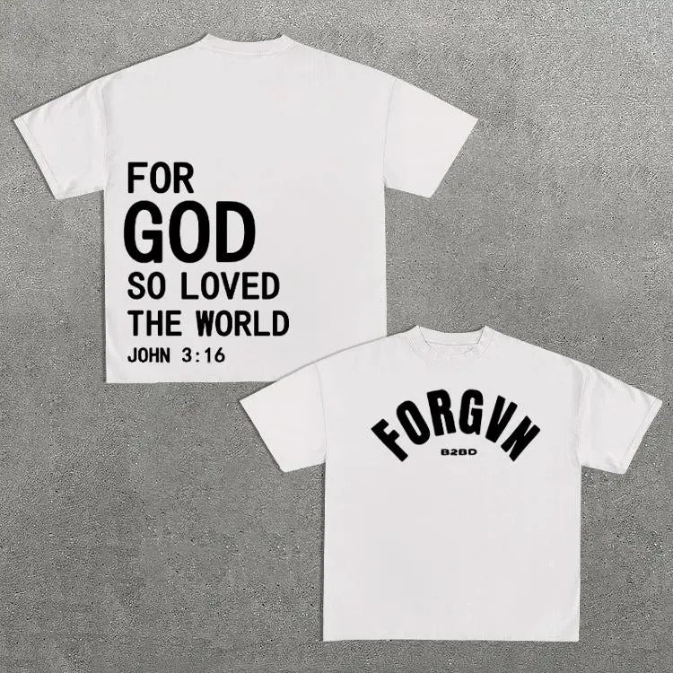 Sopula For God So Loved The World Print Graphic Cotton T-Shirt Hoodie, Sweatshirt | GrindPrints.com