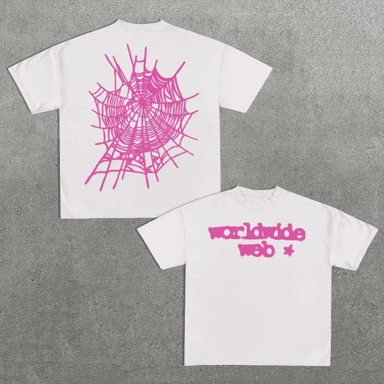Sopula Spider Worldwide Web Graphics Cotton T-Shirt Hoodie, Sweatshirt | GrindPrints.com