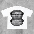 Sopula Unisex Lip Graphic Print Fashion Cotton T-Shirt Fabric Fit Hoodie, Sweatshirt | GrindPrints.com