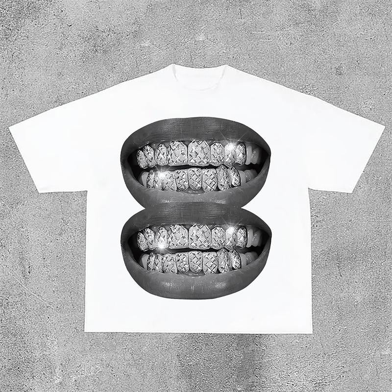 Sopula Unisex Lip Graphic Print Fashion Cotton T-Shirt Fabric Fit Hoodie, Sweatshirt | GrindPrints.com