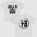 Sopula Vintage Child Of God Graphic   Cotton White Short Sleeve T-Shirt Hoodie, Sweatshirt | GrindPrints.com