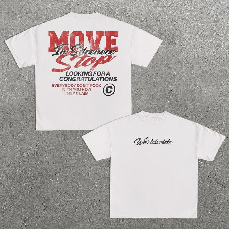 Sopula Vintage Move In Silence Graphic Casual Cotton T-Shirt Hoodie, Sweatshirt | GrindPrints.com