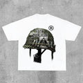 Sopula War Helmet Faith Over Fear Graphic Print Cotton T-Shirt Hoodie, Sweatshirt | GrindPrints.com