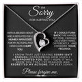Sorry For Hurting You Necklace, Apology Necklace, Sorry Gift Wife Girlfriend, I'm Sorry Gift For Her From Husband,...