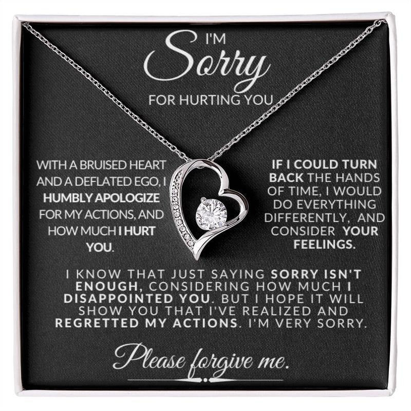 Sorry For Hurting You Necklace, Apology Necklace, Sorry Gift Wife Girlfriend, I'm Sorry Gift For Her From Husband,...